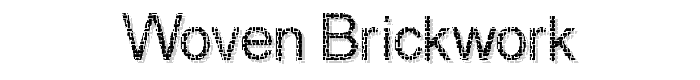 Woven Brickwork font